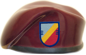 82nd Aviation Regiment 3rd Battalion Ceramic Beret With Flash 